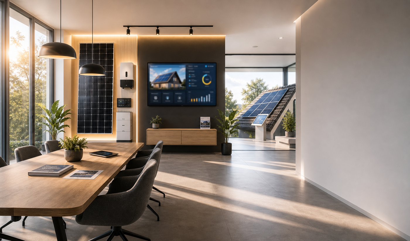 Vorschau einer modernen Photovoltaik Website